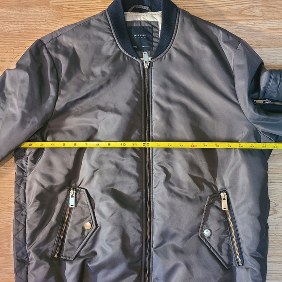 Zara Basic Outerwear Women's Fall Military Bomber Quilted Jacket size M - Picture 13 of 16